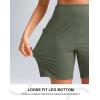 imageG Gradual Womens 79 Bermuda Long Shorts with Pockets High Waisted Athletic Knee Length Shorts for Women WalkingGrey Sage