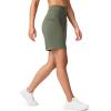 imageG Gradual Womens 79 Bermuda Long Shorts with Pockets High Waisted Athletic Knee Length Shorts for Women WalkingGrey Sage