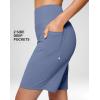 imageG Gradual Womens 79 Bermuda Long Shorts with Pockets High Waisted Athletic Knee Length Shorts for Women WalkingLight Blue
