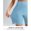 imageG Gradual Womens 79 Bermuda Long Shorts with Pockets High Waisted Athletic Knee Length Shorts for Women WalkingLight Blue