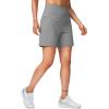 imageG Gradual Womens 79 Bermuda Long Shorts with Pockets High Waisted Athletic Knee Length Shorts for Women WalkingLight Grey