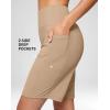 imageG Gradual Womens 79 Bermuda Long Shorts with Pockets High Waisted Athletic Knee Length Shorts for Women WalkingLight Khaki