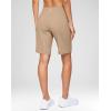 imageG Gradual Womens 79 Bermuda Long Shorts with Pockets High Waisted Athletic Knee Length Shorts for Women WalkingLight Khaki