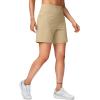 imageG Gradual Womens 79 Bermuda Long Shorts with Pockets High Waisted Athletic Knee Length Shorts for Women WalkingLight Khaki