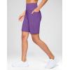 imageG Gradual Womens 79 Bermuda Long Shorts with Pockets High Waisted Athletic Knee Length Shorts for Women WalkingPurple