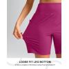 imageG Gradual Womens 79 Bermuda Long Shorts with Pockets High Waisted Athletic Knee Length Shorts for Women WalkingRose