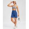 imageG Gradual Womens 79 Bermuda Long Shorts with Pockets High Waisted Athletic Knee Length Shorts for Women WalkingRoyal Blue