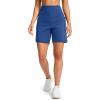 imageG Gradual Womens 79 Bermuda Long Shorts with Pockets High Waisted Athletic Knee Length Shorts for Women WalkingRoyal Blue