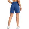 imageG Gradual Womens 79 Bermuda Long Shorts with Pockets High Waisted Athletic Knee Length Shorts for Women WalkingRoyal Blue