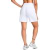 imageG Gradual Womens 79 Bermuda Long Shorts with Pockets High Waisted Athletic Knee Length Shorts for Women WalkingWhite