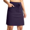 imageG Gradual Womens 18 Golf Skorts Skirts with 3 Pockets High Waisted Athletic Skorts for Women Stretchy Tennis SkirtsDeep Purple