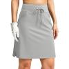 imageG Gradual Womens 18 Golf Skorts Skirts with 3 Pockets High Waisted Athletic Skorts for Women Stretchy Tennis SkirtsGrey