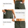 imageG GRADUAL Mens Shorts 11 Lightweight Casual Golf Shorts for Men Hiking Work Outdoor Stretch QuickDry with 3 Zipper PocketsArmy Green