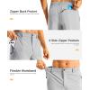 imageG GRADUAL Mens Shorts 11 Lightweight Casual Golf Shorts for Men Hiking Work Outdoor Stretch QuickDry with 3 Zipper PocketsBright Grey