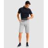 imageG GRADUAL Mens Shorts 11 Lightweight Casual Golf Shorts for Men Hiking Work Outdoor Stretch QuickDry with 3 Zipper PocketsBright Grey