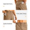 imageG GRADUAL Mens Shorts 11 Lightweight Casual Golf Shorts for Men Hiking Work Outdoor Stretch QuickDry with 3 Zipper PocketsDark Khaki