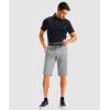 imageG GRADUAL Mens Shorts 11 Lightweight Casual Golf Shorts for Men Hiking Work Outdoor Stretch QuickDry with 3 Zipper PocketsLight Grey