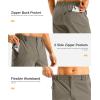 imageG GRADUAL Mens Shorts 11 Lightweight Casual Golf Shorts for Men Hiking Work Outdoor Stretch QuickDry with 3 Zipper PocketsStone Grey