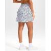 imageG Gradual 18 Golf Skirts for Women Zipper Pockets Knee Length Skort with Shorts Underneath High Waist Tennis PickleballAbstract Floral