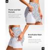 imageG Gradual 18 Golf Skirts for Women Zipper Pockets Knee Length Skort with Shorts Underneath High Waist Tennis PickleballAbstract Floral