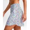 imageG Gradual 18 Golf Skirts for Women Zipper Pockets Knee Length Skort with Shorts Underneath High Waist Tennis PickleballAbstract Floral
