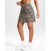 imageG Gradual 18 Golf Skirts for Women Zipper Pockets Knee Length Skort with Shorts Underneath High Waist Tennis PickleballLeopard