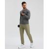 imageG Gradual 303234 Inseam Tall Mens Sweatpants with Zipper Pockets Stretch Golf Workout Pants for Men Casual AthleticBronze Green