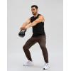 imageG Gradual 303234 Inseam Tall Mens Sweatpants with Zipper Pockets Stretch Golf Workout Pants for Men Casual AthleticBrown