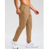 imageG Gradual 303234 Inseam Tall Mens Sweatpants with Zipper Pockets Stretch Golf Workout Pants for Men Casual AthleticDark Khaki