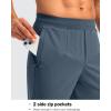 imageG Gradual 303234 Inseam Tall Mens Sweatpants with Zipper Pockets Stretch Golf Workout Pants for Men Casual AthleticDusty Blue