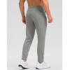 imageG Gradual 303234 Inseam Tall Mens Sweatpants with Zipper Pockets Stretch Golf Workout Pants for Men Casual AthleticLight Grey