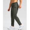 imageG Gradual 303234 Inseam Tall Mens Sweatpants with Zipper Pockets Stretch Golf Workout Pants for Men Casual AthleticOlive