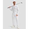 imageG Gradual 303234 Inseam Tall Mens Sweatpants with Zipper Pockets Stretch Golf Workout Pants for Men Casual AthleticWhite