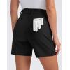 imageG Gradual 5 Womens Golf Shorts Stretchy Lightweight Outdoor Hiking Shorts with Pockets Shorts for Women Casual SummerBlack