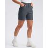 imageG Gradual 5 Womens Golf Shorts Stretchy Lightweight Outdoor Hiking Shorts with Pockets Shorts for Women Casual SummerDeep Grey