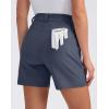 imageG Gradual 5 Womens Golf Shorts Stretchy Lightweight Outdoor Hiking Shorts with Pockets Shorts for Women Casual SummerDusty Blue