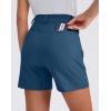 imageG Gradual 5 Womens Golf Shorts Stretchy Lightweight Outdoor Hiking Shorts with Pockets Shorts for Women Casual SummerIndigo