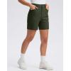 imageG Gradual 5 Womens Golf Shorts Stretchy Lightweight Outdoor Hiking Shorts with Pockets Shorts for Women Casual SummerOlive