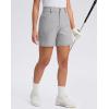 imageG Gradual 5 Womens Golf Shorts Stretchy Lightweight Outdoor Hiking Shorts with Pockets Shorts for Women Casual SummerSleet