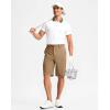 imageG Gradual Casual Shorts for Men 11 Lightweight Mens Golf Shorts Stretch with 3 Pockets Quick Dry Summer Breathable ShortsDark Khaki