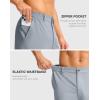 imageG Gradual Casual Shorts for Men 11 Lightweight Mens Golf Shorts Stretch with 3 Pockets Quick Dry Summer Breathable ShortsLight Grey