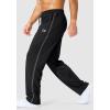 imageG Gradual Mens Athletic Sweatpants with Zipper Pockets Lightweight Quick Dry Mesh Workout Pants Open Bottom for CasualBlack
