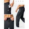 imageG Gradual Mens Athletic Sweatpants with Zipper Pockets Lightweight Quick Dry Mesh Workout Pants Open Bottom for CasualCharcoal