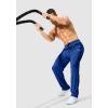 imageG Gradual Mens Athletic Sweatpants with Zipper Pockets Lightweight Quick Dry Mesh Workout Pants Open Bottom for CasualDark Blue