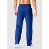 imageG Gradual Mens Athletic Sweatpants with Zipper Pockets Lightweight Quick Dry Mesh Workout Pants Open Bottom for CasualDark Blue