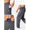 imageG Gradual Mens Athletic Sweatpants with Zipper Pockets Lightweight Quick Dry Mesh Workout Pants Open Bottom for CasualGray