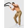 imageG Gradual Mens Athletic Sweatpants with Zipper Pockets Lightweight Quick Dry Mesh Workout Pants Open Bottom for CasualKhaki