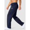 imageG Gradual Mens Athletic Sweatpants with Zipper Pockets Lightweight Quick Dry Mesh Workout Pants Open Bottom for CasualNavy