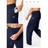 imageG Gradual Mens Athletic Sweatpants with Zipper Pockets Lightweight Quick Dry Mesh Workout Pants Open Bottom for CasualNavy