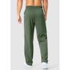 imageG Gradual Mens Athletic Sweatpants with Zipper Pockets Lightweight Quick Dry Mesh Workout Pants Open Bottom for CasualSage Green